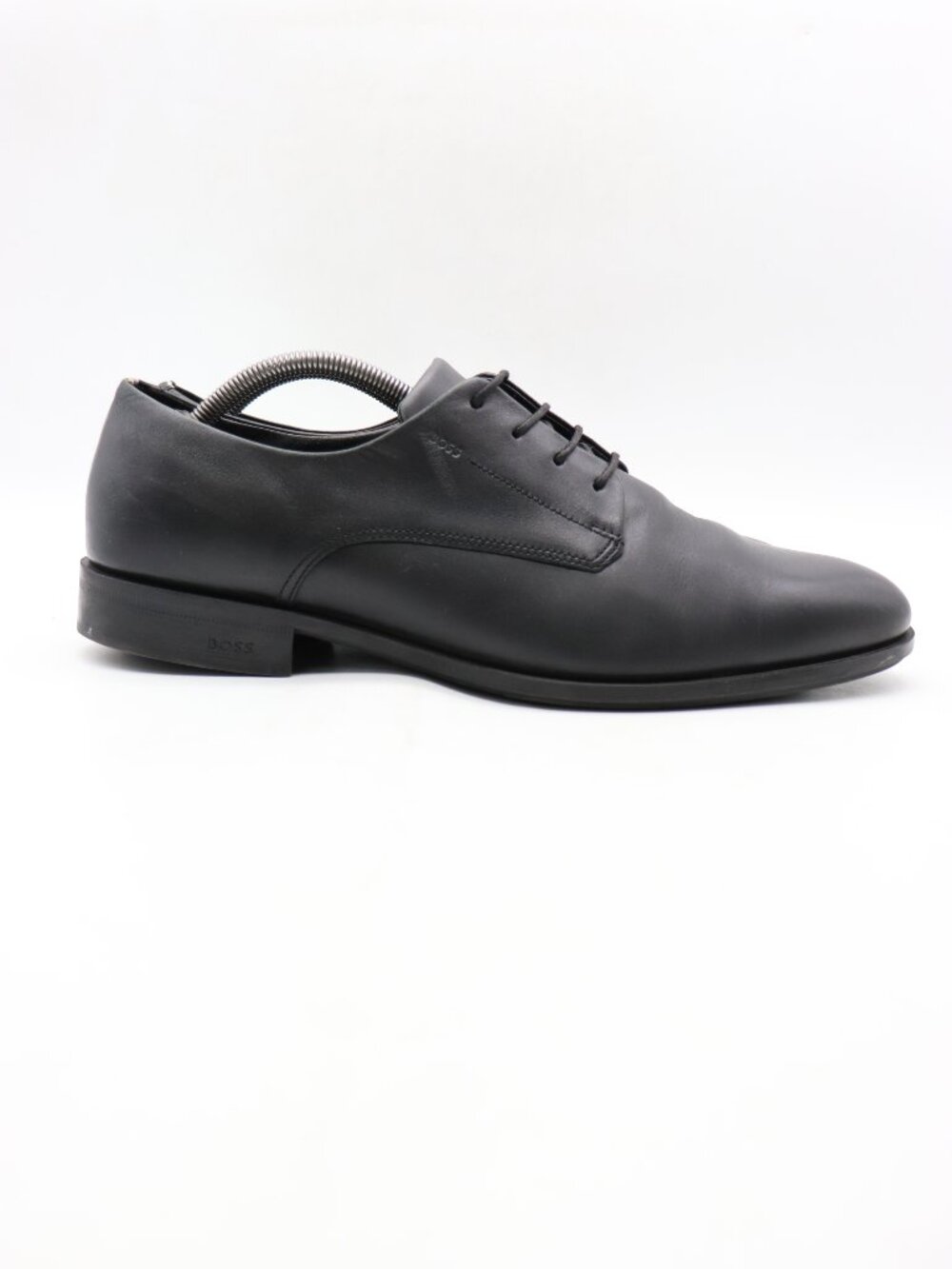 Hugo Boss Plain Toe Men's Size 11 Black Leather Lace Up Dress Shoes Oxford Derby